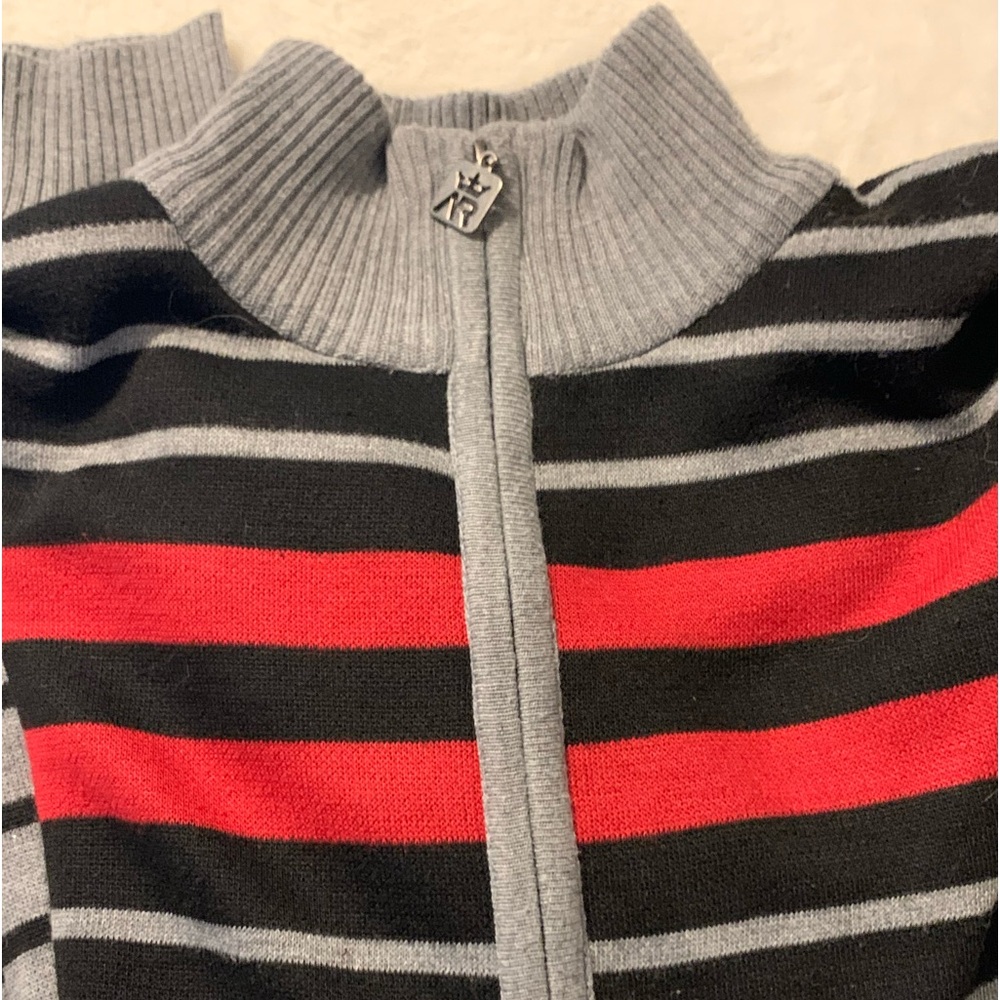 Mens RED APE Sweater,Thick & Warm.Quick & Easy Zip Up Front!Excellent Condition!